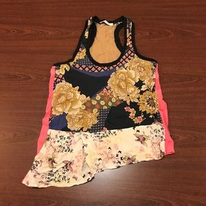 Zara W&B Collection Racerback Asymmetrical Tank